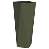 Planter Olive Green 30 x 30 x 75 cm Steel