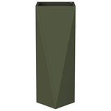 Planter Olive Green 30 x 30 x 75 cm Steel