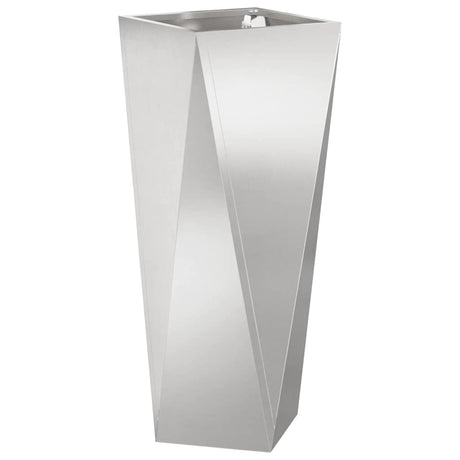 Planter Silver 30 x 30 x 75 cm Stainless Steel