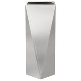 Planter Silver 30 x 30 x 75 cm Stainless Steel