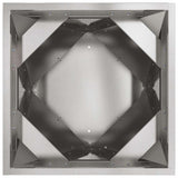 Planter 2 pcs Silver 30 x 30 x 75 cm Stainless Steel