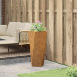 Planter Rusty 30 x 30 x 75 cm Weathering Steel