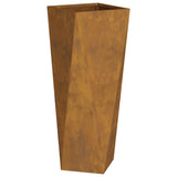 Planter Rusty 30 x 30 x 75 cm Weathering Steel