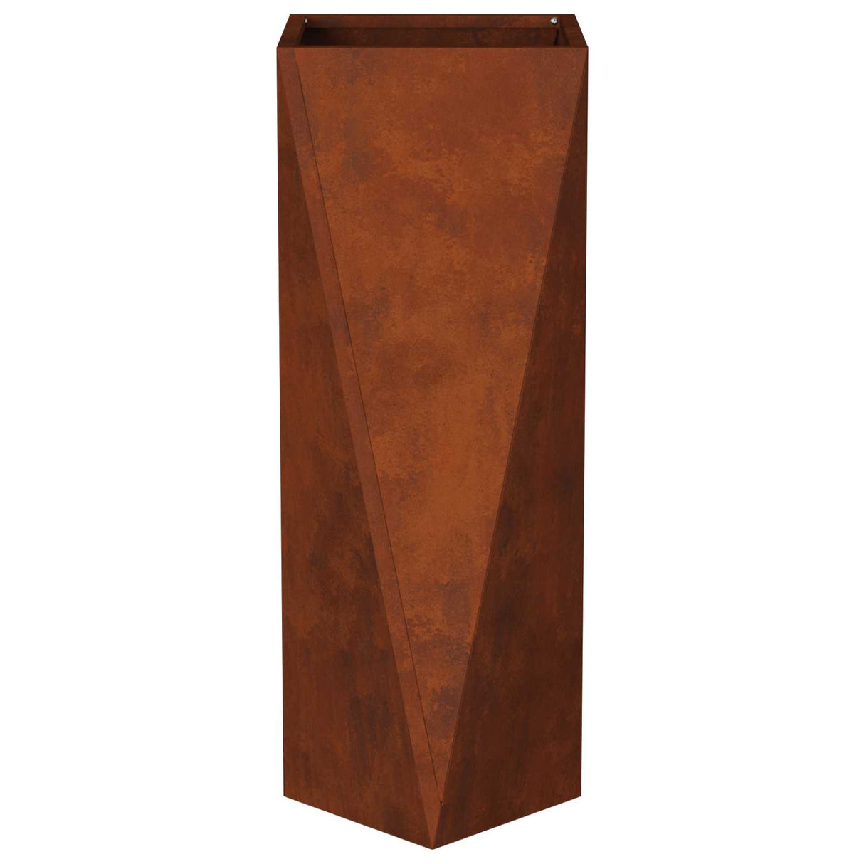 Planter 2 pcs Rusty 30 x 30 x 75 cm Weathering Steel