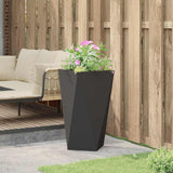 Planter Black 40 x 40 x 75 cm Steel