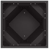 Planter Black 40 x 40 x 75 cm Steel