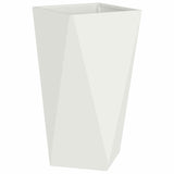 Planter White 40 x 40 x 75 cm Steel