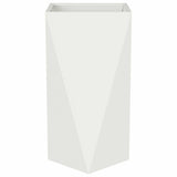 Planter White 40 x 40 x 75 cm Steel