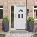 Planter 2 pcs Anthracite 40 x 40 x 75 cm Steel