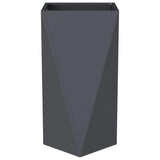 Planter 2 pcs Anthracite 40 x 40 x 75 cm Steel