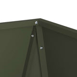Planter 2 pcs Olive Green 40 x 40 x 75 cm Steel