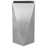 Planter 2 pcs Silver 40 x 40 x 75 cm Galvanised Steel