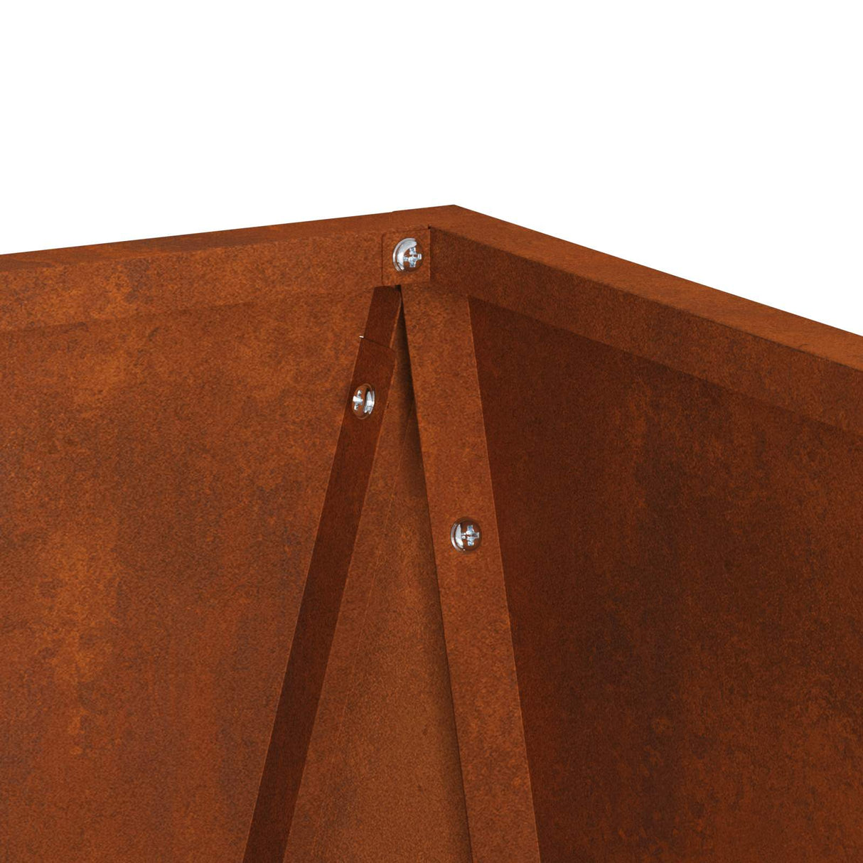 Planter Rusty 40 x 40 x 75 cm Weathering Steel