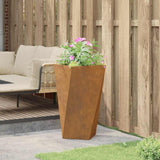 Planter Rusty 40 x 40 x 75 cm Weathering Steel