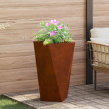 Planter Rusty 40 x 40 x 75 cm Weathering Steel
