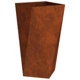 Planter Rusty 40 x 40 x 75 cm Weathering Steel