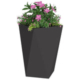 Planter Black 50 x 50 x 75 cm Steel