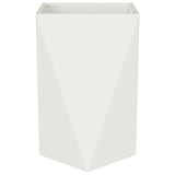 Planter White 50 x 50 x 75 cm Steel