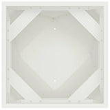 Planter White 50 x 50 x 75 cm Steel