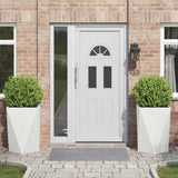 Planter 2 pcs White 50 x 50 x 75 cm Steel