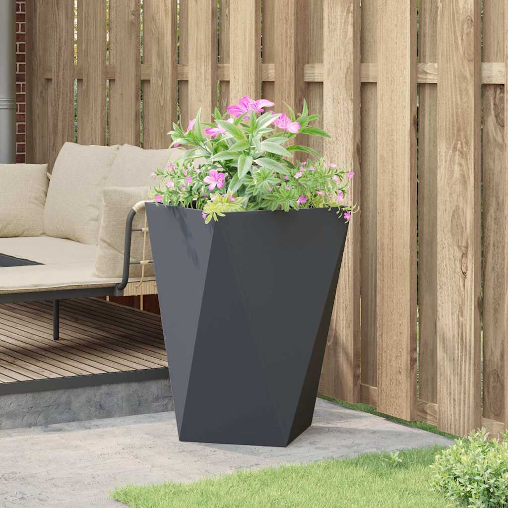 Planter Anthracite 50 x 50 x 75 cm Steel