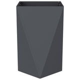 Planter 2 pcs Anthracite 50 x 50 x 75 cm Steel