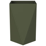 Planter Olive Green 50 x 50 x 75 cm Steel