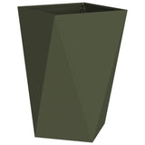 Planter 2 pcs Olive Green 50 x 50 x 75 cm Steel