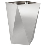 Planter Silver 50 x 50 x 75 cm Stainless Steel