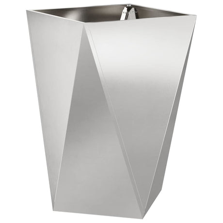 Planter Silver 50 x 50 x 75 cm Stainless Steel