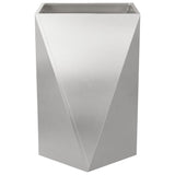 Planter 2 pcs Silver 50 x 50 x 75 cm Stainless Steel