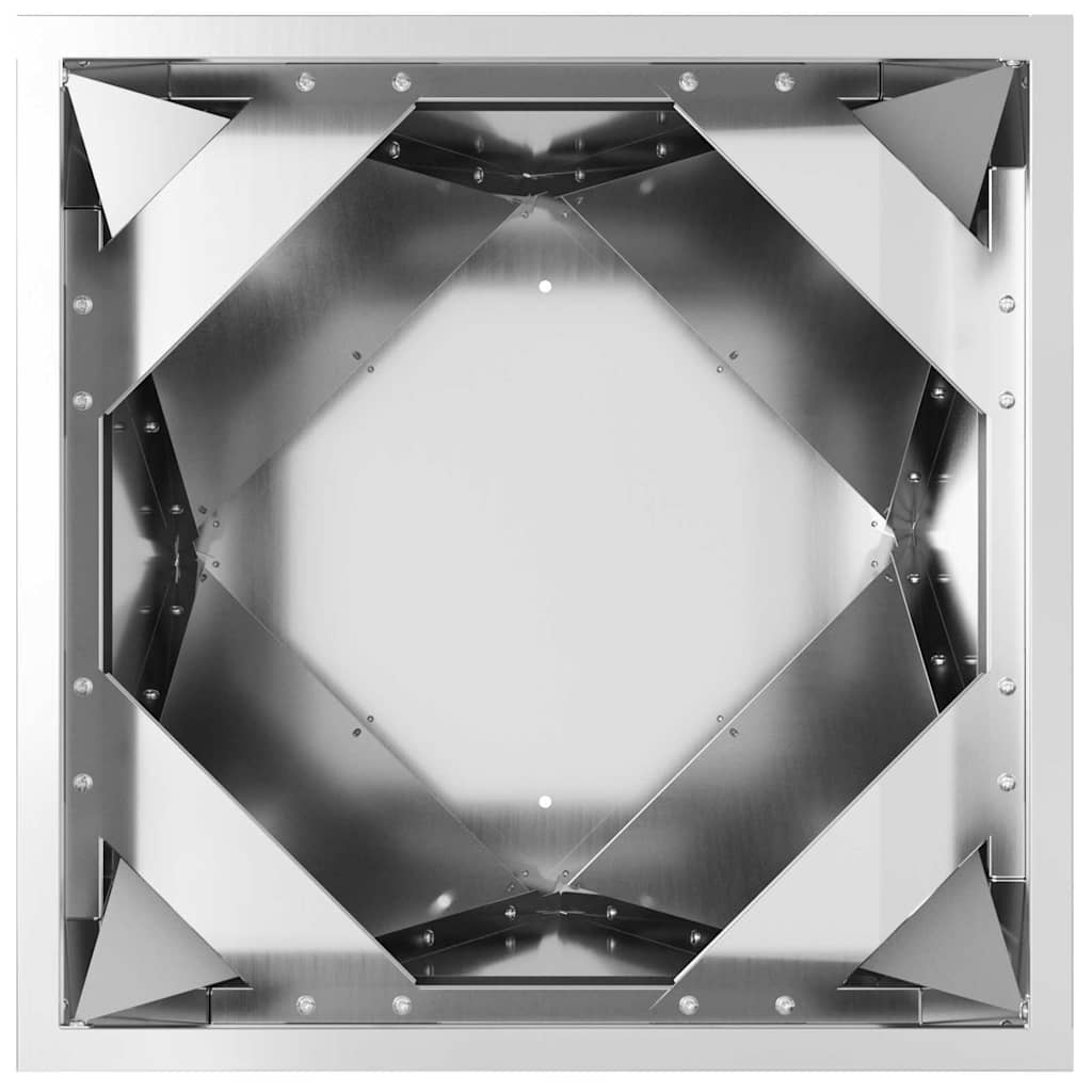 Planter Silver 50 x 50 x 75 cm Galvanised Steel