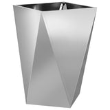 Planter 2 pcs Silver 50 x 50 x 75 cm Galvanised Steel