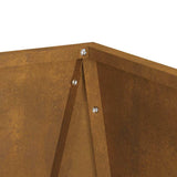 Planter Rusty 50 x 50 x 75 cm Weathering Steel