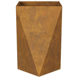 Planter 2 pcs Rusty 50 x 50 x 75 cm Weathering Steel
