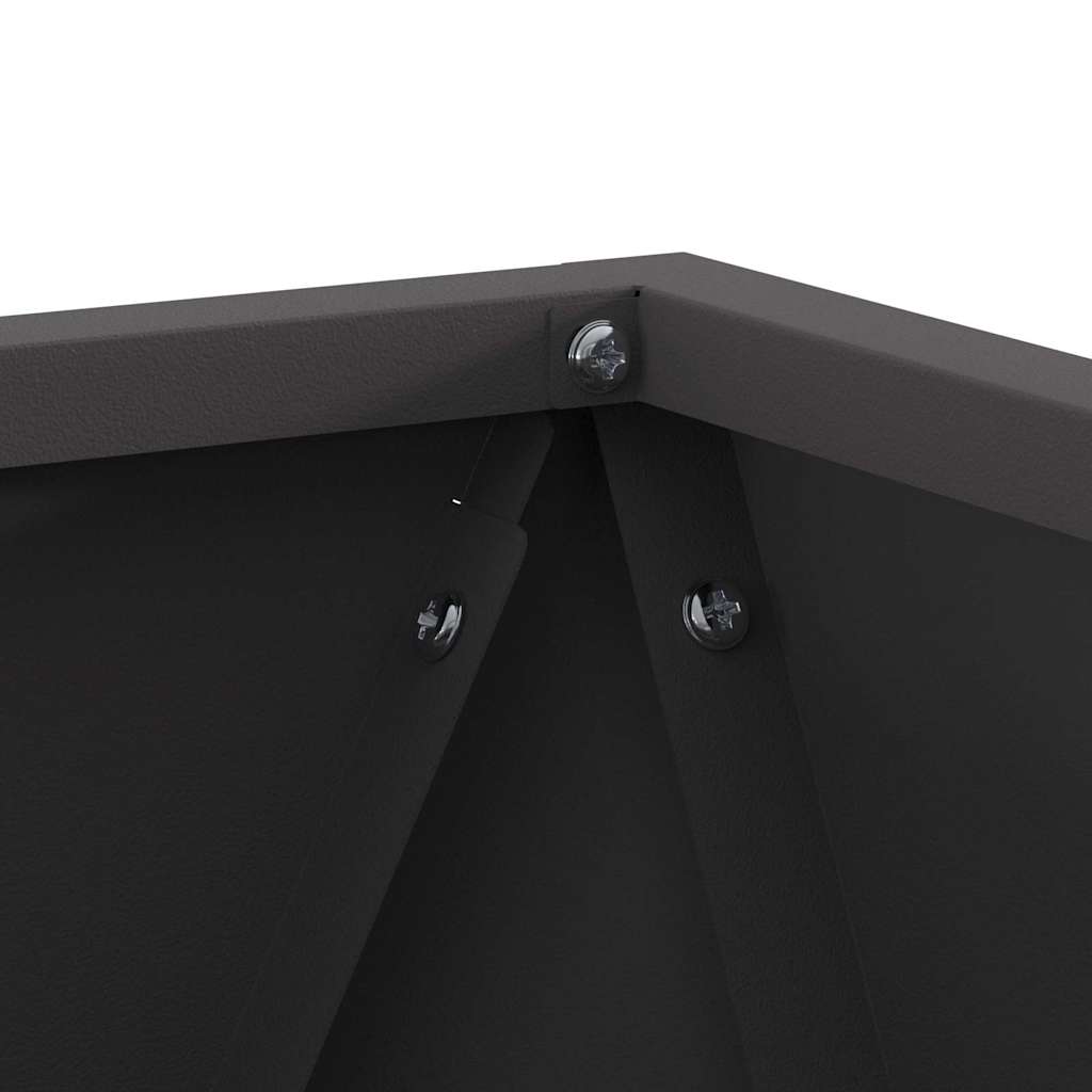 Planter Black 30 x 30 x 30 cm Steel