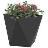 Planter Black 30 x 30 x 30 cm Steel