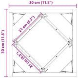 Planter Black 30 x 30 x 30 cm Steel