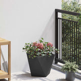 Planter 2 pcs Black 30 x 30 x 30 cm Steel