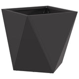 Planter 2 pcs Black 30 x 30 x 30 cm Steel