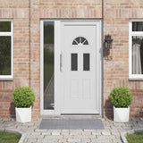 Planter 2 pcs White 30 x 30 x 30 cm Steel