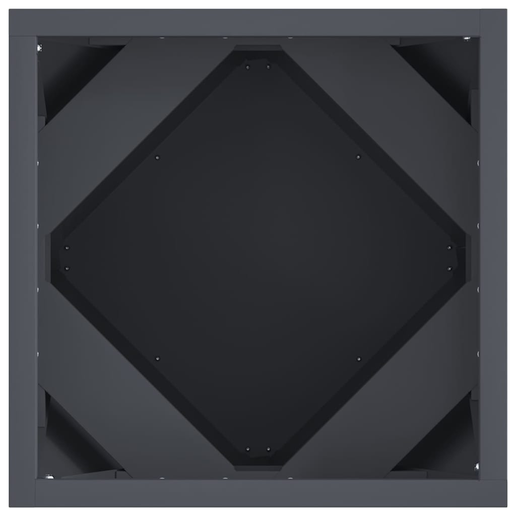 Planter Anthracite 30 x 30 x 30 cm Steel