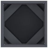 Planter 2 pcs Anthracite 30 x 30 x 30 cm Steel