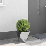 Planter Silver 30 x 30 x 30 cm Galvanised Steel