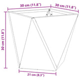 Planter Silver 30 x 30 x 30 cm Galvanised Steel