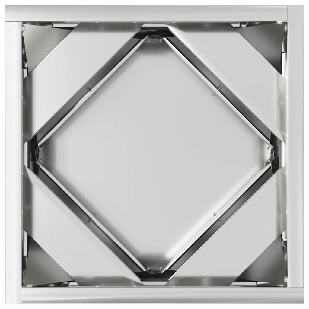Planter Silver 30 x 30 x 30 cm Galvanised Steel