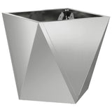 Planter 2 pcs Silver 30 x 30 x 30 cm Galvanised Steel