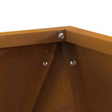 Planter Rusty 30 x 30 x 30 cm Weathering Steel
