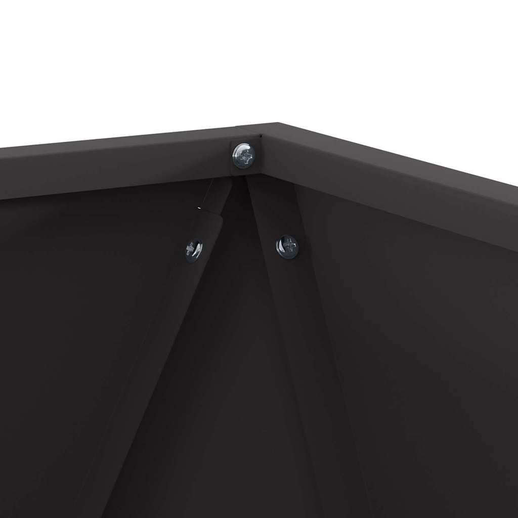 Planter Black 40 x 40 x 40 cm Steel