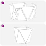 Planter Black 40 x 40 x 40 cm Steel